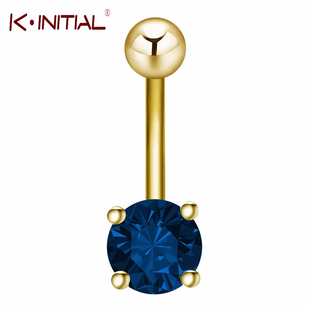 Kinitial 1 шт. новый сексуальный горный хрусталь пупка кольцо разноцветный пирсинг