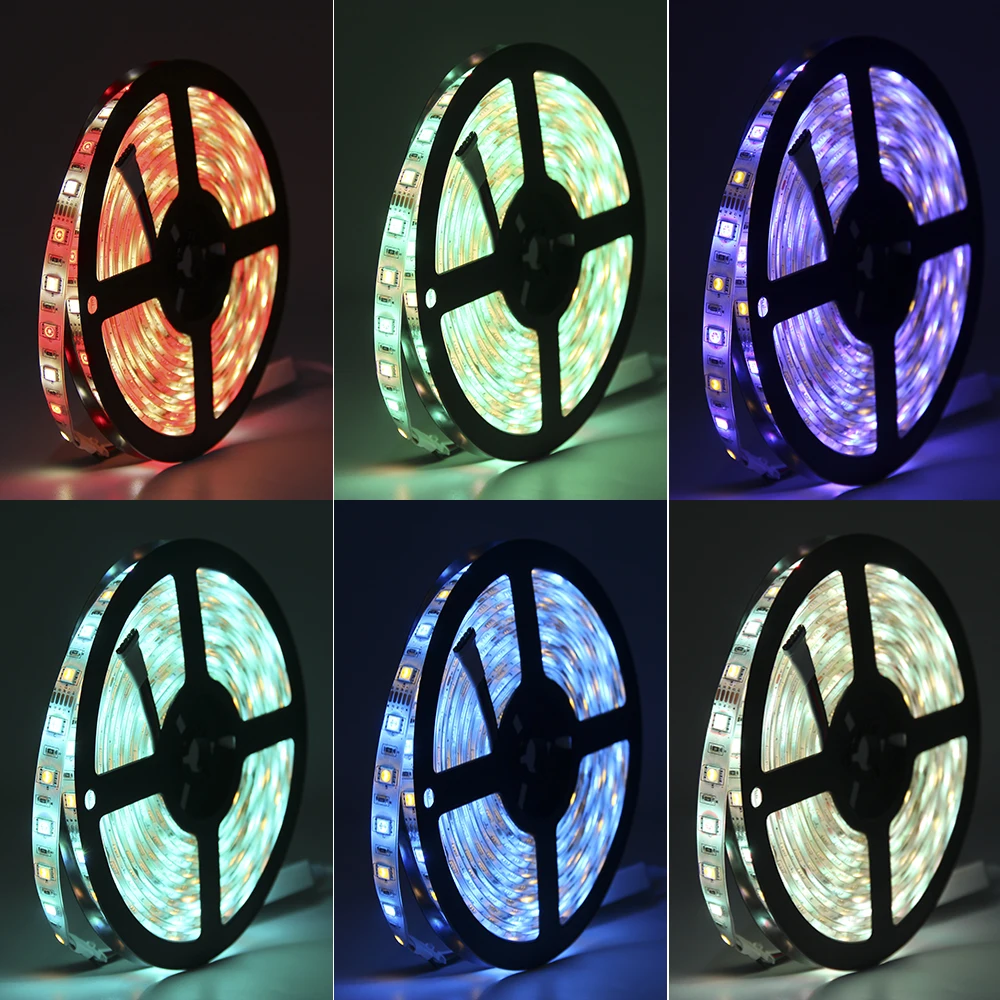 DC12V 5050 Светодиодная лента 5 м 300LED RGBW/WW IP65 & IP20 гибкая полоса света для украшения
