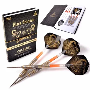 CUESOUL черный скорпион Золотой 22 г24 г26 г вольфрамовый стальной наконечник дротик Рождественский подарок