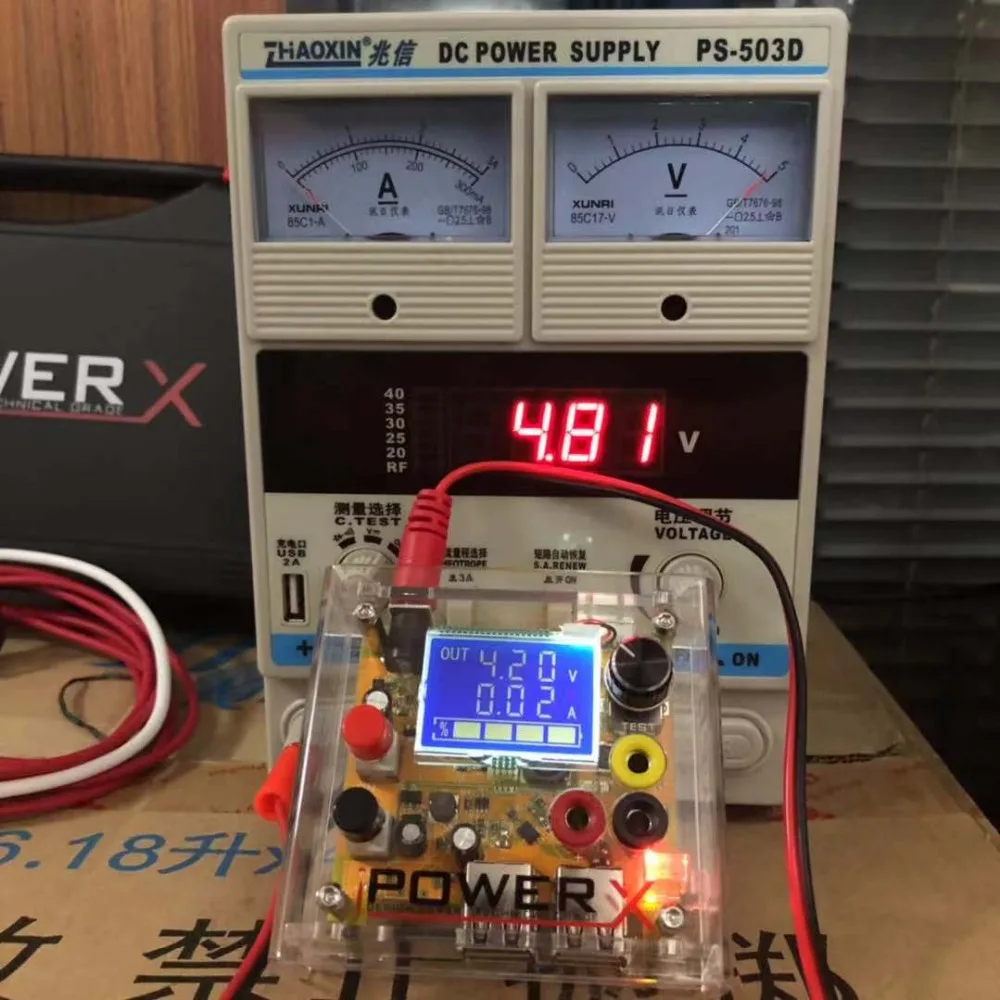 IPOWER X Box высокая точность постоянного тока в постоянный ток тестер напряжения вход для iphone кабель запуска 6 7 8 8P X одна кнопка быстрой загрузки