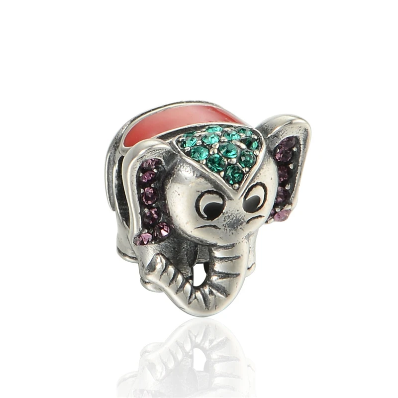 Коллекция шармов в виде животных из стерлингового серебра 925 пробы подходит для