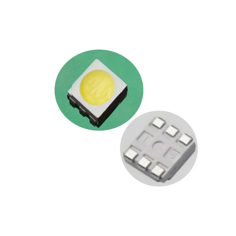 100 шт./лот белый свет 5050 Светодиодный индикатор SMD супер яркий 5050 Светодиодный