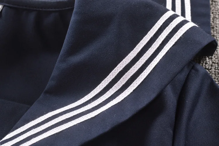 Японская школьная форма для девочек рубашка Канто с лацканами спереди на молнии