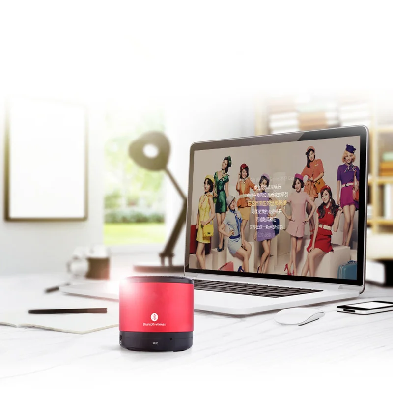 Мини портативный динамик беспроводная bluetooth-колонка s FM с мощными басами аудио