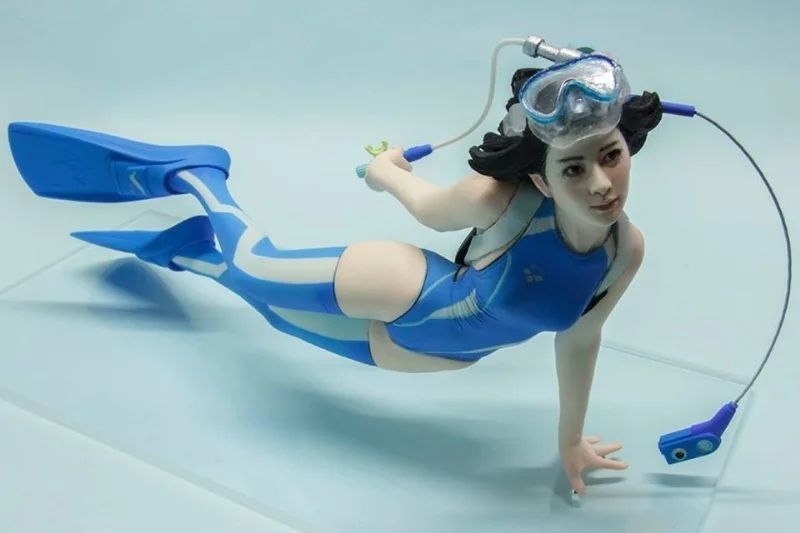 Resin Figure Kit 1/10 Diver Girl GK Model Kit