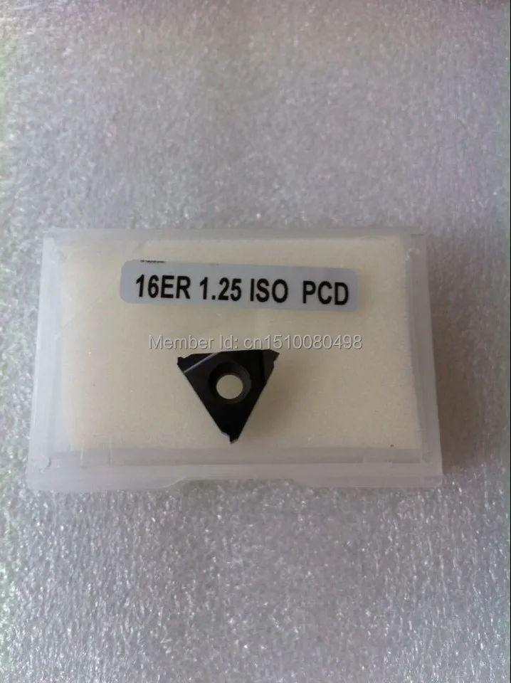 

2PCS PCD Inserts 16ER1.25ISO PCD Suitable For Lathe Tools