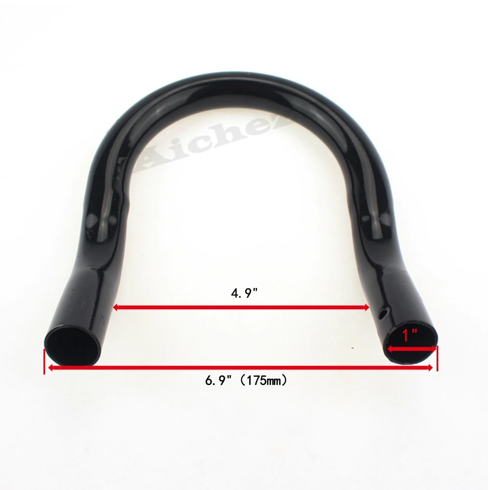 

ACZ Motorcycle 1pc 175mm Cafe Racer Upswept Kick Up Rear Seat Frame Hoop Loop Universal For Honda CB750 CB550 CB500 CC 1" 25mm