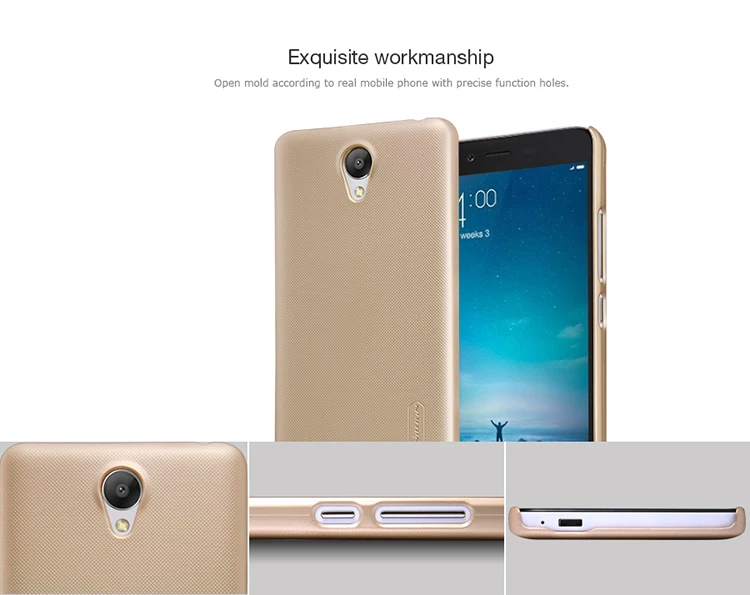 Для Xiaomi Redmi Note 2 Случай Nillkin Матовый экран Футляр Обложка + Протектор для |
