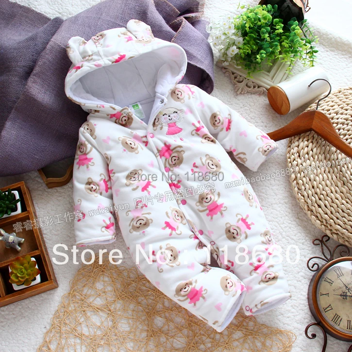 Розничная продажа новинка 2017 Осень-зима детская одежда флис комбинезон для