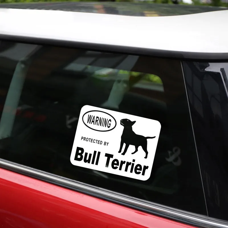 Наклейки творчески защищены бультерьер животного Автомобиль Задние наклейки