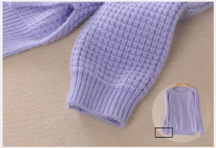 2017 Новый Зимний женский кашемировый свитер с круглым вырезом пуловер разрезом