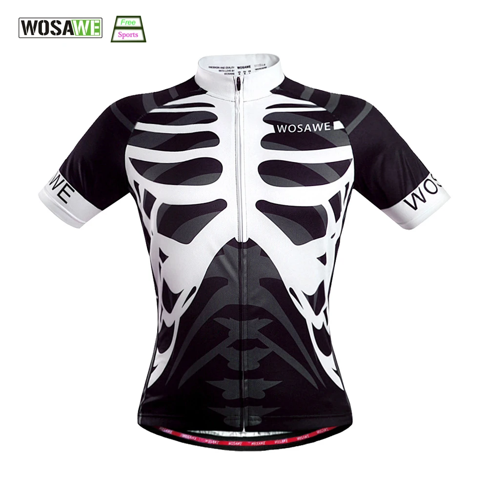 WOSAWE велосипедная Джерси быстросохнущая Мужская рубашка с коротким рукавом на