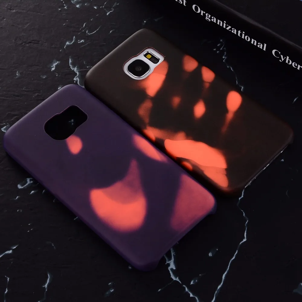Для Samsung Galaxy S7 края телефон случаях Термальность индукции Fashion градиент
