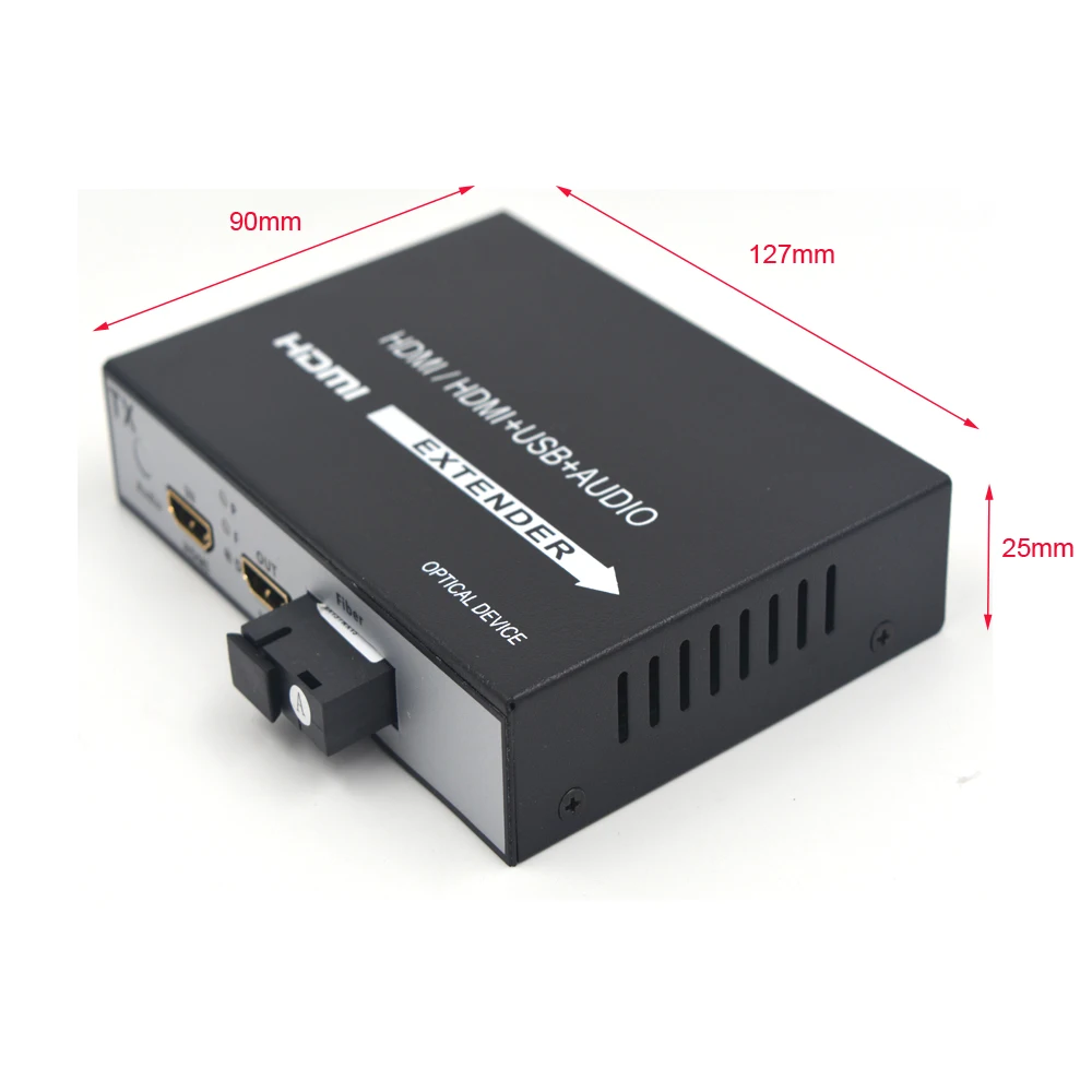 Высокое качество HDMI удлинитель, HDMI сигнал по оптоволокну до 20 км однорежимный, передатчик и Recevier