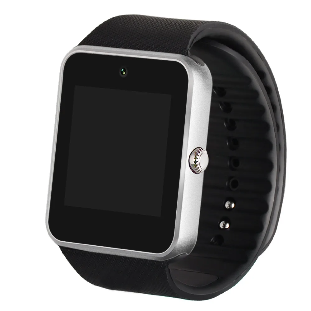 Time owner GT08 Bluetooth Смарт-часы с телефоном Android уведомления Анти-потери поддержка SIM tf-карты часы для Xiaomi huawei - Цвет: Серебристый