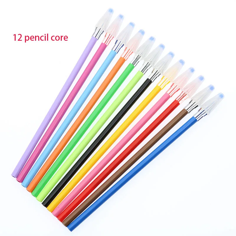 12 pen core Студенческая 12 цветов/сумка нейтральная ручка для рисования офисные канцелярские принадлежности для письма обеспечивает свежий яркий цвет и стержень ручки - Цвет: 12 pen core