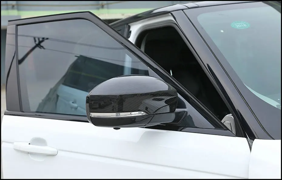 Углеродное волокно стиль для Landrover Discovery 4 Range Rover Sport RR Sport-17 ABS пластик боковое зеркало заднего вида накладка