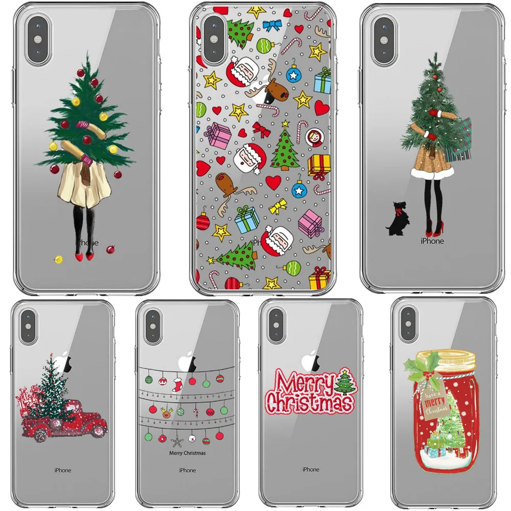 Чехол Vogue girl для iPhone 11 Pro Max с надписью &quotMerry Christmas&quot новый год лось мягкий чехол