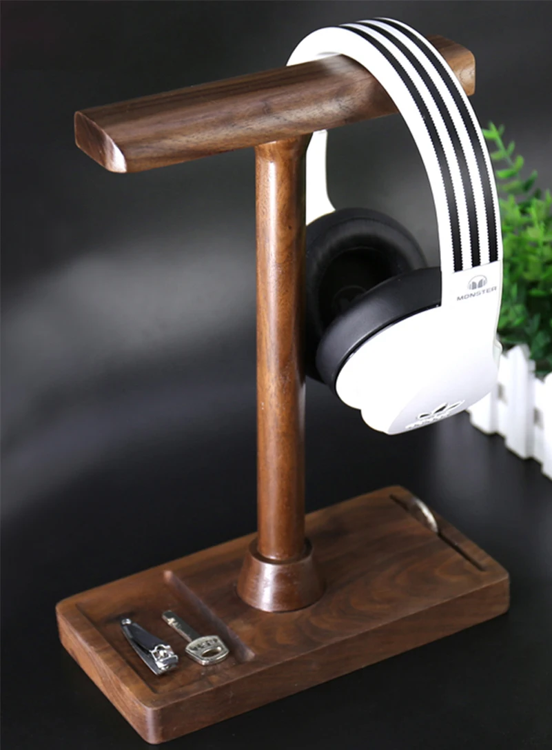 Подставка для наушников деревянная под заказ держатель гарнитуры кронштейн