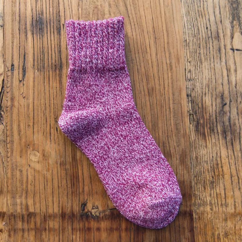 Женские шерстяные носки 5 пар Осень зима Харадзюку с загнутым носком|socks fashion|fashion