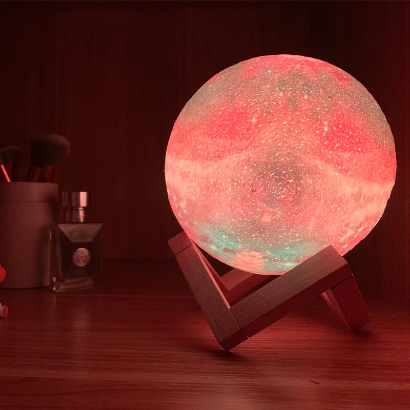 2019 Прямая поставка Новое поступление 3D принт с изображением галактики лампы