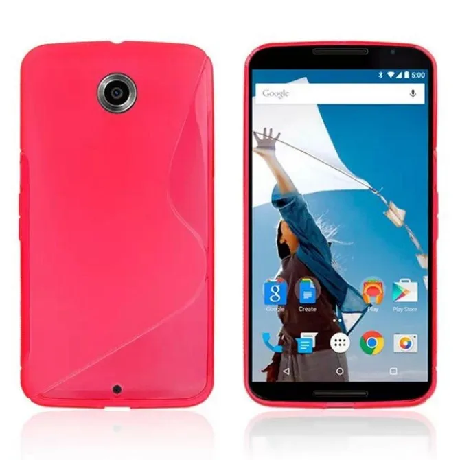 1 шт. для Google Nexus 6 S Line Стиль Мягкий ТПУ гелевый Чехол для Motorola Moto Nexus 6