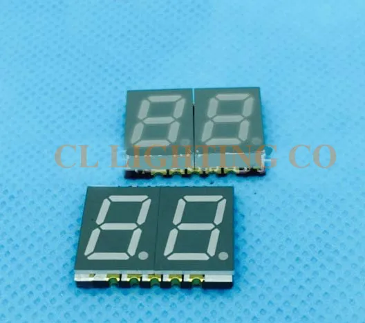 Общая анодная 2 битная smd цифровая трубка 0 3 дюймов зеленый 7 сегментов дюйма 14 8 SMD