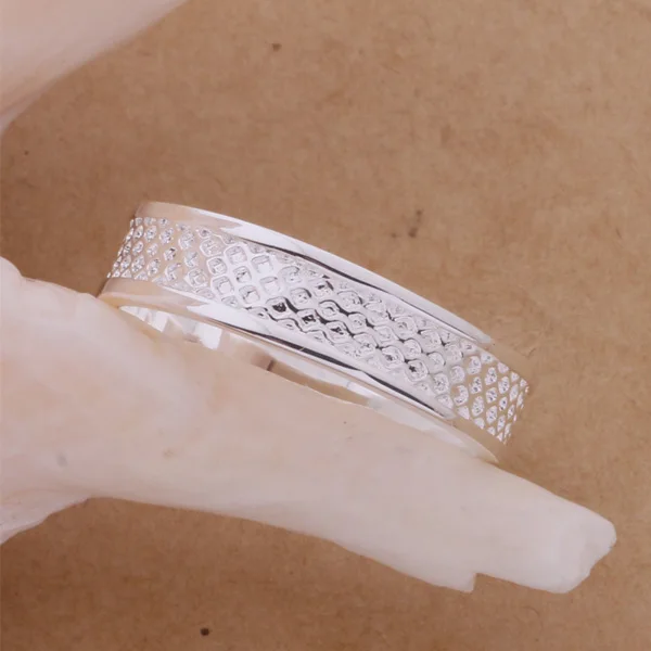 Модные посеребренные ювелирные изделия кольцо в лаконичном стиле лучший подарок