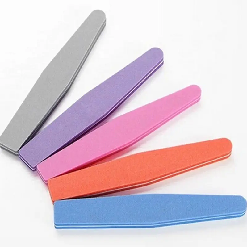 Цвет отправляется случайным образом! 2 шт. двухсторонние пилки для ногтей