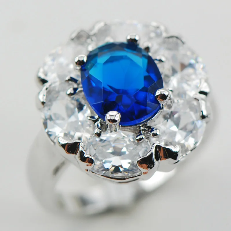 Кольцо из серебра 925 пробы с цирконом размеры 6 7 8 9 10|ring crown|ring capacityring service |