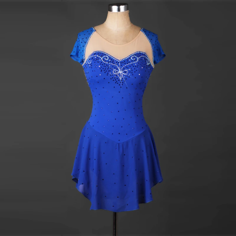Платье для фигурного катания на коньках с кристаллами|Бальные танцы| |