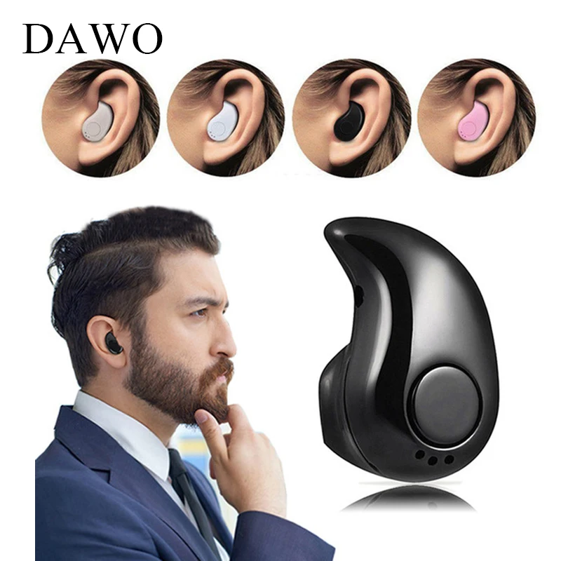 DAWO Мини-Беспроводные Bluetooth 4 1 наушники Встроенный микрофон шум-вкладыши для iPhone 7