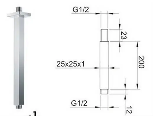 

Bathroom Install Wall Ceiling Mounted Shower Fixed Pipe Brass Shower Arm Wall Ceiling Mounted Shower Fixed Pipe Top shower pipe