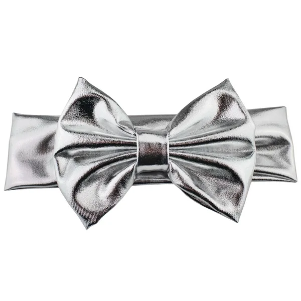 15 Baby Girls Headband Fashion Glitter Leather Bow Knot Head Bandage Kids Toddlers Head Wrap Hair Band Infant Clothes Accessories - Цвет: 15