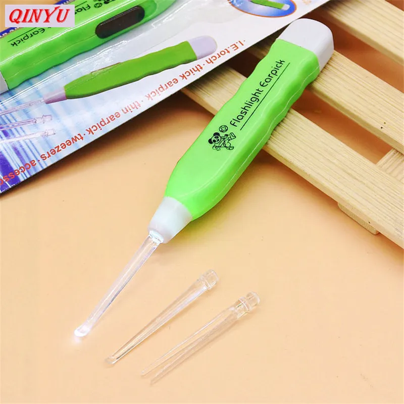 3 PCS baby care Light Earwax spoon digging luminous digchild ears cleaning with light product 7ZCF073 | Дом и сад
