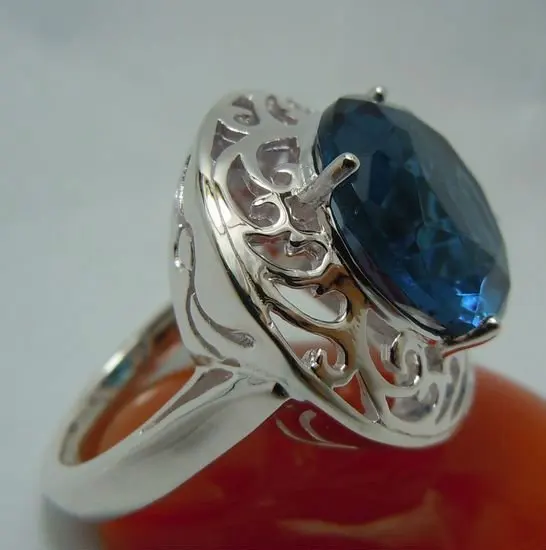 Free shipping wholesale and retail Victorian circular sapphire 925 silver rings | Украшения и аксессуары