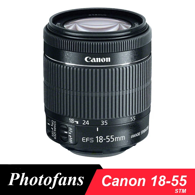 Объектив Canon 18 55 объектив мм f/3 5 6 IS STM для 1300D 1200D 600D 700D 750D 760D 70D 60D Rebel T3i T5i T6s T6|lens