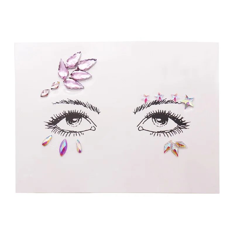 1 шт. кристальная акриловая наклейка для дрели Bindi горный хрусталь подобранный