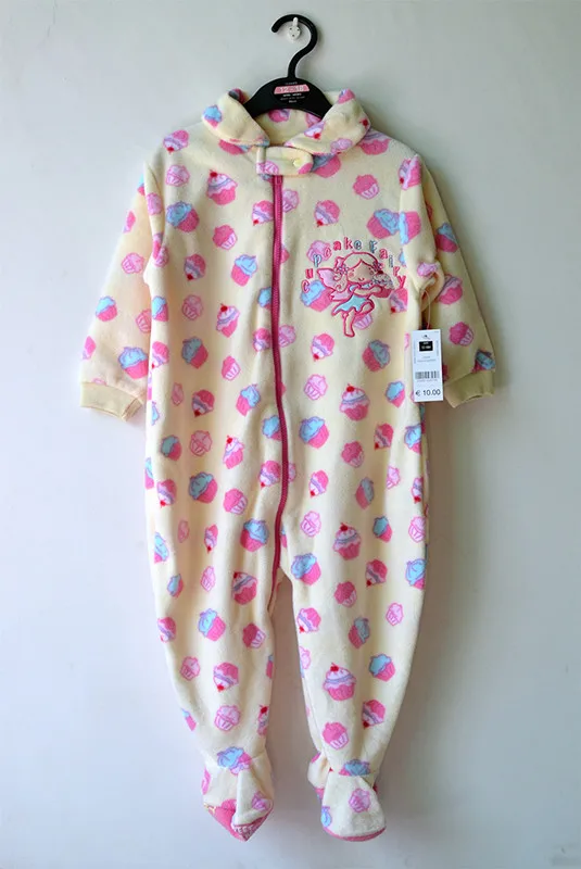 Новое поступление 2020 детская одежда для сна из полярной ткани комбинезон Derlook