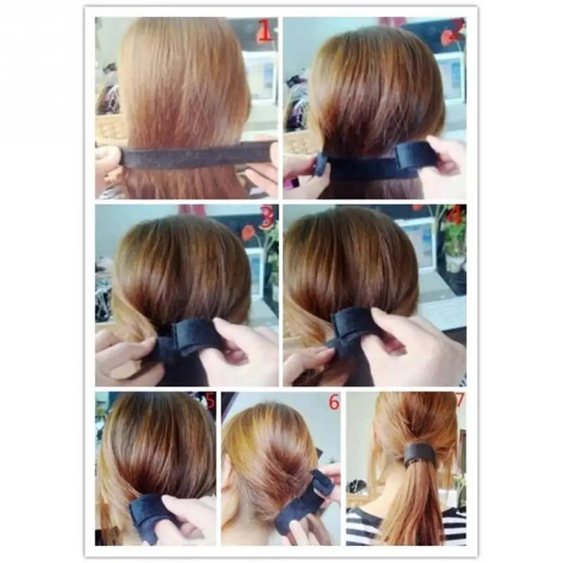 Ball French Twist Magic DIY Tool Bun Maker Sweet Dish Made Hair Band Accessories Synthetic Wig Donuts Bud Head | Красота и здоровье