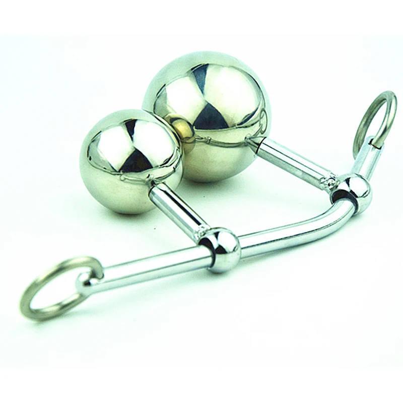 Женский анальный влагалище двойной шарик штепсельная вилка в стали пояса
