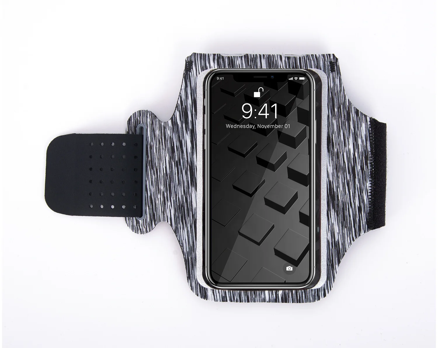 Black camouflage Тонкий спортивный чехол для телефона на руку с держателем для мобильного телефона Brassard повязка на запястье для IPhone 7 XR Pro Plus Xiaomi huawei нарукавная повязка - Цвет: Black camouflage