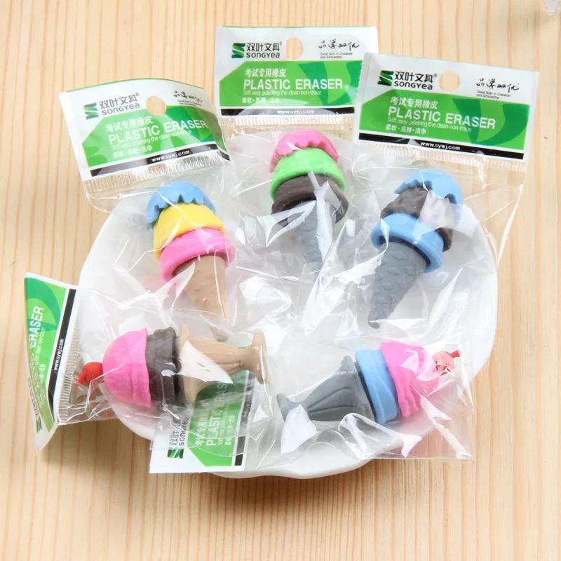 1 шт. резиновый ластик для мороженого в комплекте|Ластик| |