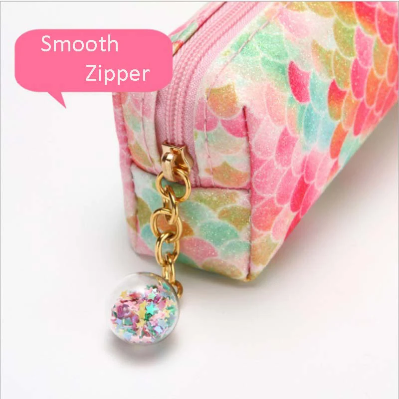 Чехол карандаш с блестками розовый милый astuccio блестящий для девочек piornik pennenzak okul