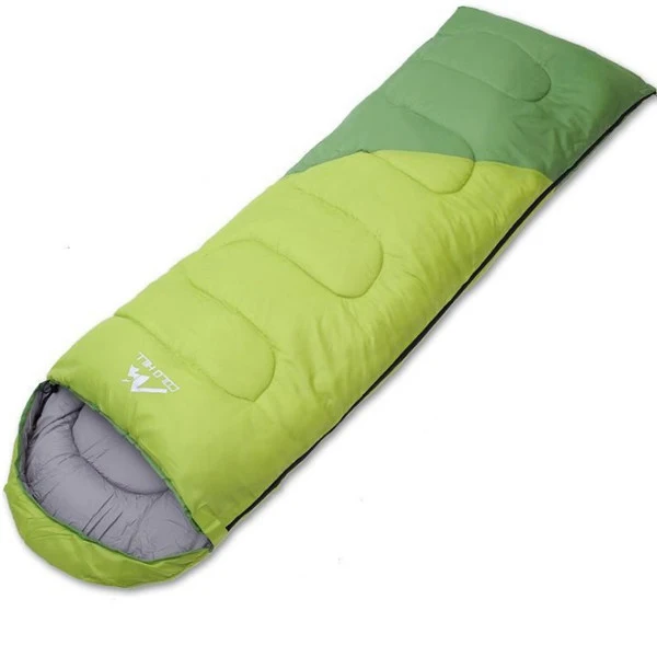 1.7 KG green Высокое качество кемпинг спальный мешок 220*75 см хлопковая подкладка спальные мешки+ компрессионная сумка Водонепроницаемый Портативный S506 - Цвет: 1.7 KG green