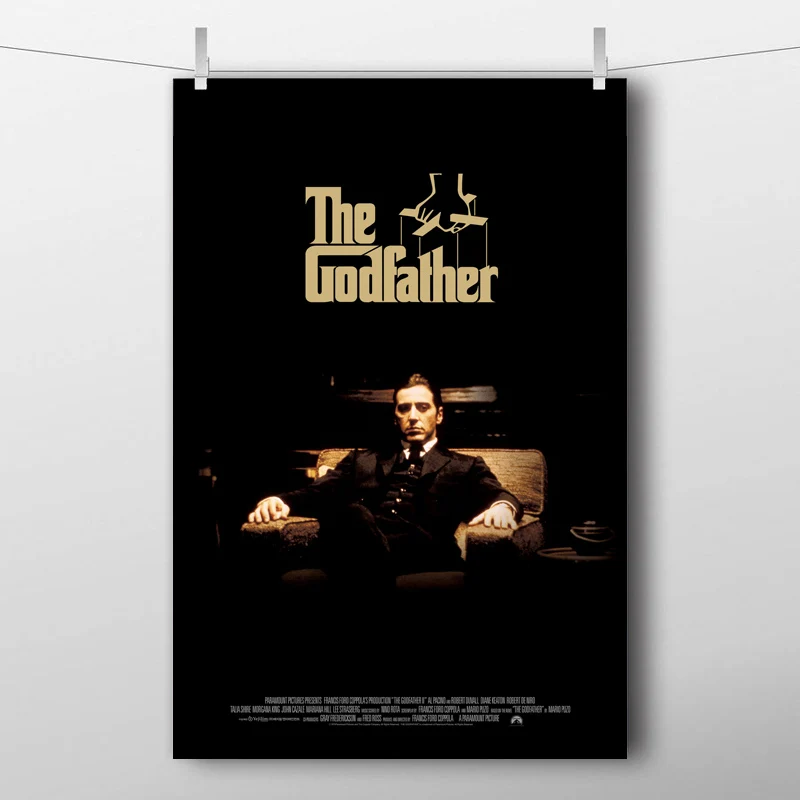 The Godfather Part II Wll художественные плакаты и принты Al Pacino Картина на холсте из массива