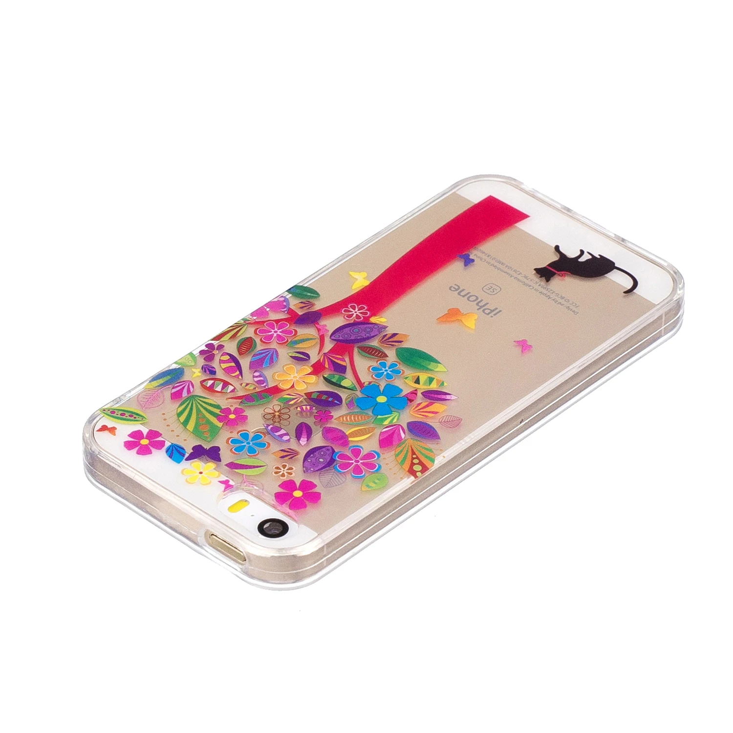Для iPhone 5S SE 5 Coque 5SE силиконовый чехол милый мультфильм панда кошка Единорог тонкий