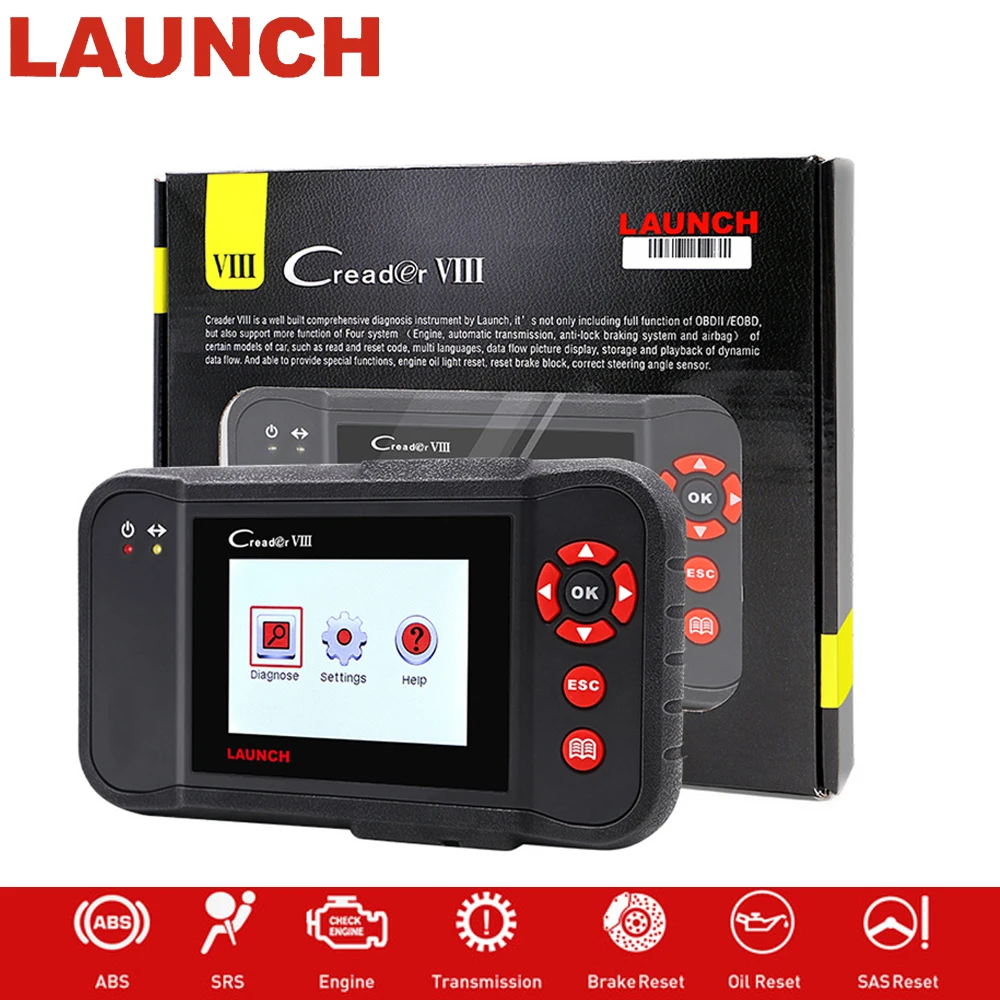 LAUNCH X431 obd2 считыватель кодов Creader диагностический прибор инструмент для ENG/ABS/SRS/AT +