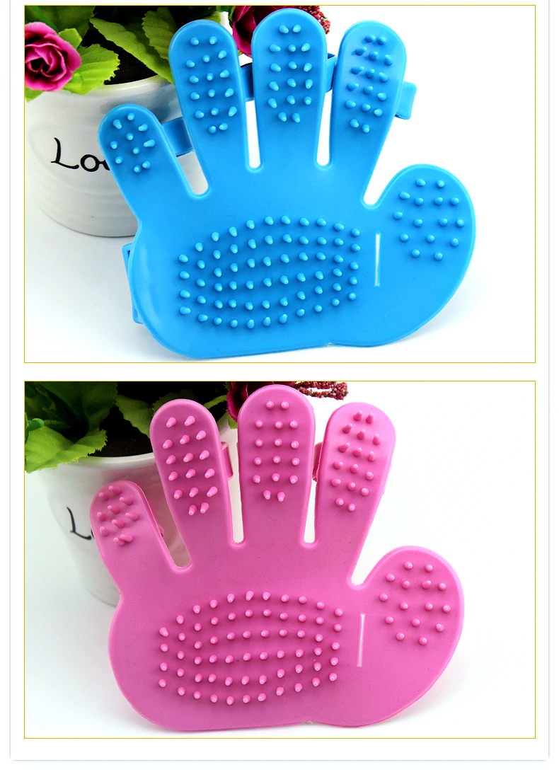 Щетка для ухода за собакой Массажная щетка кошек ванны пальцев расческа чистки