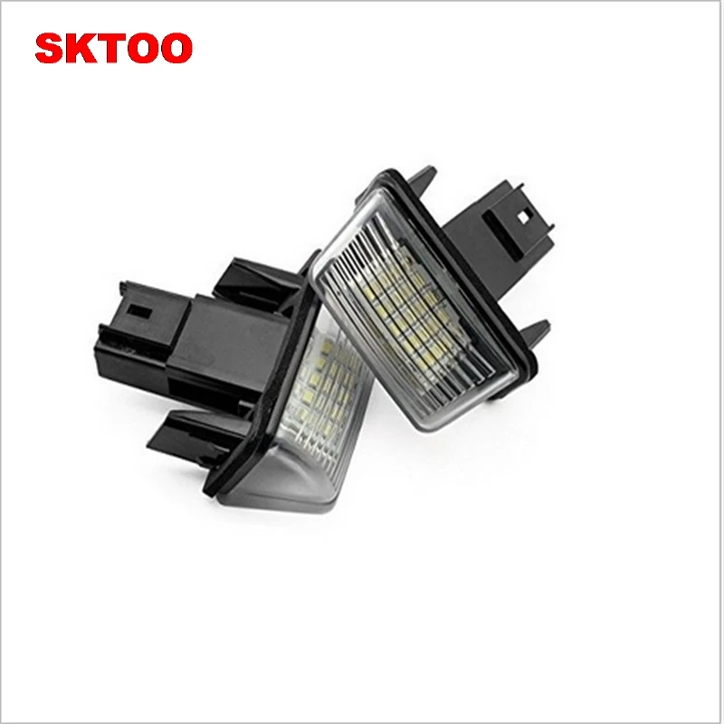 SKTOO LED Number License Plate Lamp OBC Error Free 18 For Peugeot 206 207 307 308 406 5008 Citroen C3 C4 C5 C6 Berlingo SAXO | Автомобили